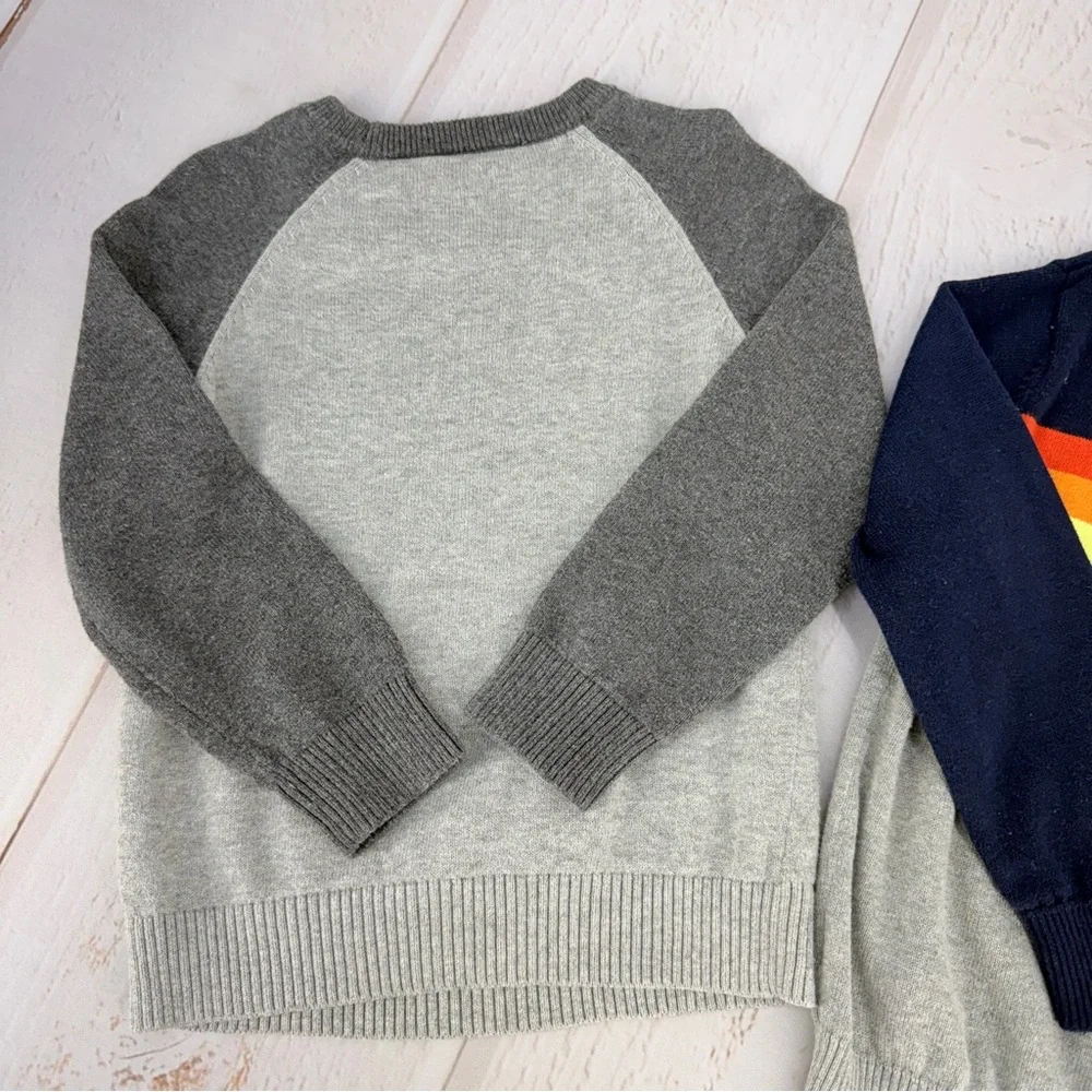 Children’s Place 2pc Sweater Bundle Emoji Rainbow Boys 3T‎